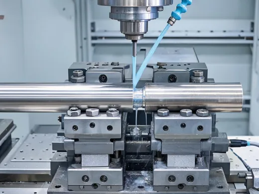 Titanium machining setup