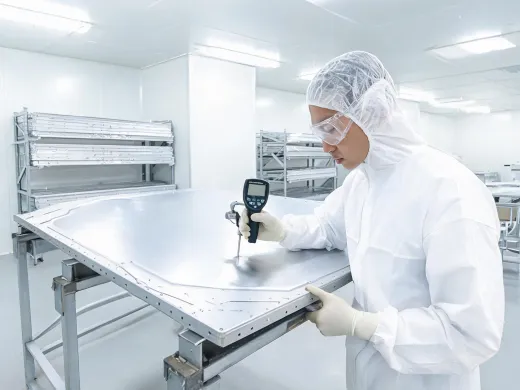 Aluminum aerospace panel inspection